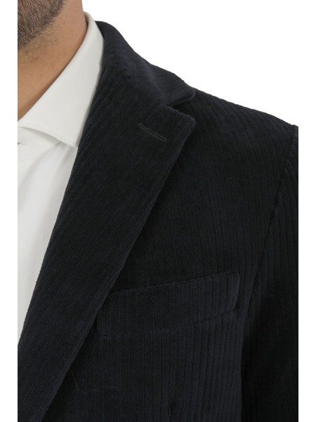 Giacca Circolo in Velluto Blu